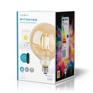 Nedis Slimme lamp E27 | Nedis SmartLife | Globe (Led, 7W, 806lm, Warm wit, Dimbaar) WIFILRF10G125 K150101158 - 3