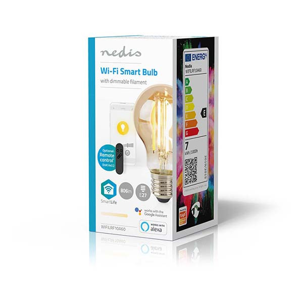 Nedis Slimme lamp E27 | Nedis SmartLife | Peer | 6 stuks (7W, 806lm, 1800-3000K, Dimbaar)  V150101156 - 6