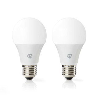 Nedis Slimme lamp E27 | Nedis SmartLife | Peer (2 stuks, LED, 9W, 806lm, RGB, Dimbaar) WIFILRC20E27 K150101155 - 