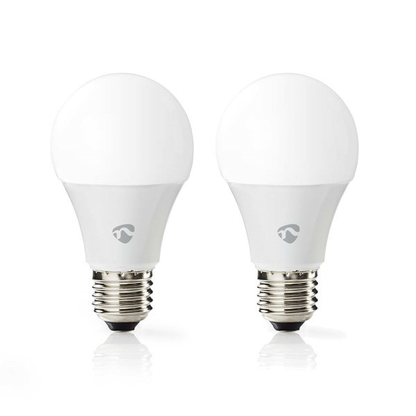Nedis Slimme lamp E27 | Nedis SmartLife | Peer (2 stuks, led, 9W, 806lm, RGB, Dimbaar) WIFILRC20E27 K150101155 - 2