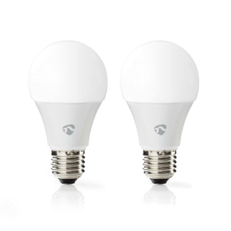 Nedis Slimme lamp E27 | Nedis SmartLife | Peer (2 stuks, led, 9W, 806lm, RGB, Dimbaar) WIFILRC20E27 K150101155 - 2