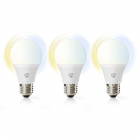 Slimme lamp E27 | Nedis SmartLife | Peer (3 stuks, LED, 9W, 806lm, 2700-6500K, Dimbaar)