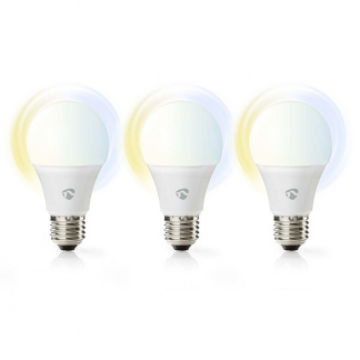 Nedis Slimme lamp E27 | Nedis SmartLife | Peer (3 stuks, LED, 9W, 806lm, 2700-6500K, Dimbaar) WIFILRW30E27 K150101163 - 