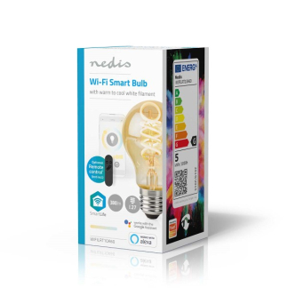 Nedis Slimme lamp E27 | Nedis SmartLife | Peer (4.9W, 360lm, 1800-6500K, Dimbaar) WIFILRT10A60 K170202890 - 3