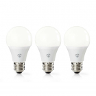 Nedis Slimme lamp E27 | Nedis SmartLife | Peer (LED, 9W, 800lm, Warm wit, Dimbaar, 3 stuks) WIFILW32WTE27 K170108168