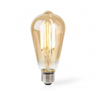 Nedis Slimme lamp E27 | Nedis SmartLife (LED, 7W, 806lm, Warm wit, Dimbaar) WIFILRF10ST64 K150101159