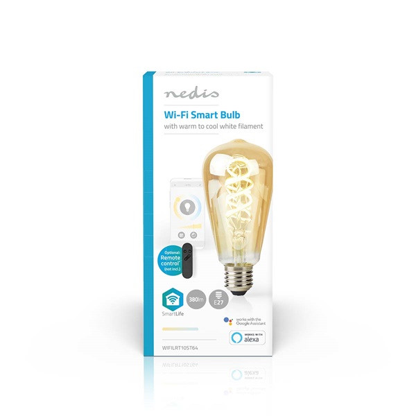 Nedis Slimme lamp E27 | Nedis SmartLife (Led, 7W, 806lm, Warm wit, Dimbaar) WIFILRF10ST64 K150101159 - 3