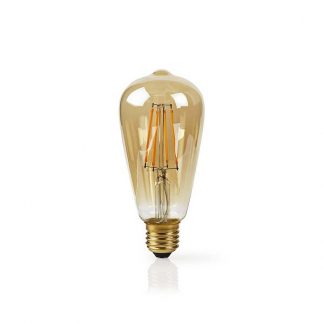 Nedis Slimme lamp E27 | Nedis Smartlife | Edison (Led, 5W, 500lm, 2200K, Dimbaar) WIFILF10GDST64 K170202641 - 1