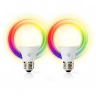 Nedis Slimme lamp E27 - Peer - Nedis Smartlife (LED, 6W, 470lm, 2700K, Full colour, Dimbaar, 2 stuks) WIFILC20WTE27 A170202662 Nedis Slimme lamp E27 - Peer - Nedis Smartlife (LED, 6W, 470lm, 2700K, Full colour, Dimbaar, 2 stuks) WIFILC20WTE27 A170202662