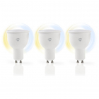 Nedis Slimme lamp GU10 - Spot - Nedis Smartlife (LED, 4.5W, 380lm, 2700-6500K, Dimbaar, 3 stuks) WIFILW30WTGU10 A170202660 Nedis Slimme lamp GU10 - Spot - Nedis Smartlife (LED, 4.5W, 380lm, 2700-6500K, Dimbaar, 3 stuks) WIFILW30WTGU10 A170202660