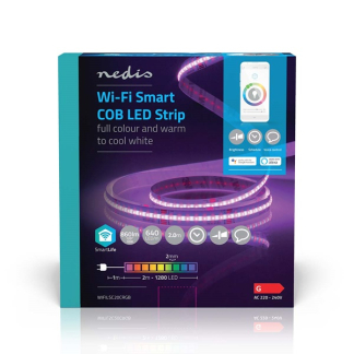 Nedis Slimme led strip | Nedis SmartLife | 2 meter (RGB, 18W, 650lm, Dimbaar, Binnen) WIFILSC20CRGB K170406338 - 9