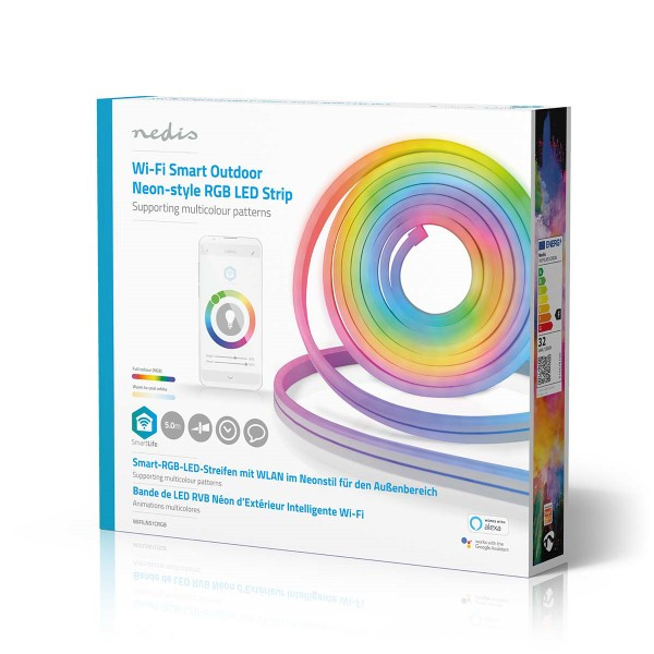 Nedis Slimme led strip | Nedis SmartLife | 5 meter (RGB, 32W, 960lm, Dimbaar, Binnen/Buiten) WIFILN51CRGB K150101164 - 8