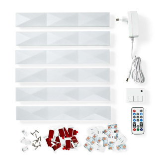 Nedis Slimme led wandpanelen | Nedis SmartLife | 6 stuks (Wifi, Incl. voedingskabel) WIFILW06RGB K150101187 - 8