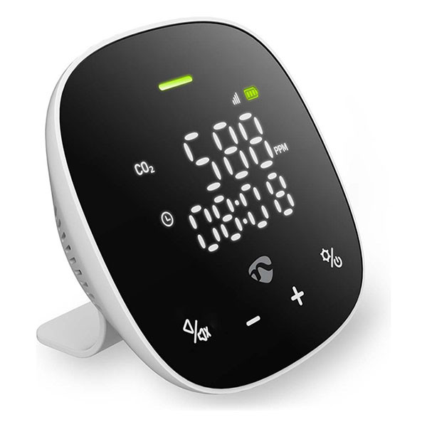 Nedis Slimme luchtkwaliteitsmonitor  | Nedis SmartLife (Wifi, CO2, Temperatuur, Vochtigheid) WIFISA20CBK K170202787 - 1