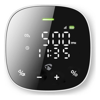 Nedis Slimme luchtkwaliteitsmonitor  | Nedis SmartLife (Wifi, CO2, Temperatuur, Vochtigheid) WIFISA20CBK K170202787 - 4