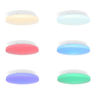 Nedis Slimme plafondlamp | Nedis SmartLife (Led, 18W, RGBW, 2700 – 6500K, 1820lm, Dimbaar, Ø26 cm) WIFILAC35WT K170203888 - 2