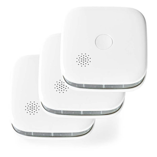 Nedis Slimme rookmelder | Nedis SmartLife | 3 stuks (10 jaar sensor, 2 jaar batterij, Wifi) WIFIDS21WT3 K170501459 - 1