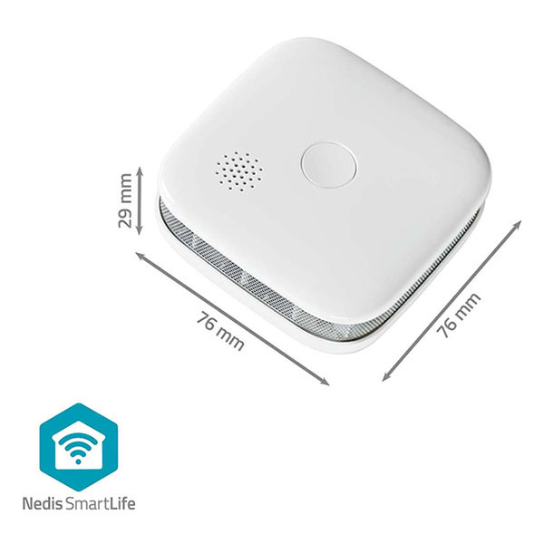 Nedis Slimme rookmelder | Nedis SmartLife (10 jaar sensor, 2 jaar batterij, App) WIFIDS21WT K170501458 - 5