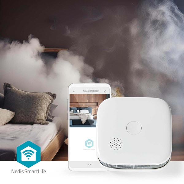 Nedis Slimme rookmelder | Nedis SmartLife (10 jaar sensor, 2 jaar batterij, App) WIFIDS21WT K170501458 - 7