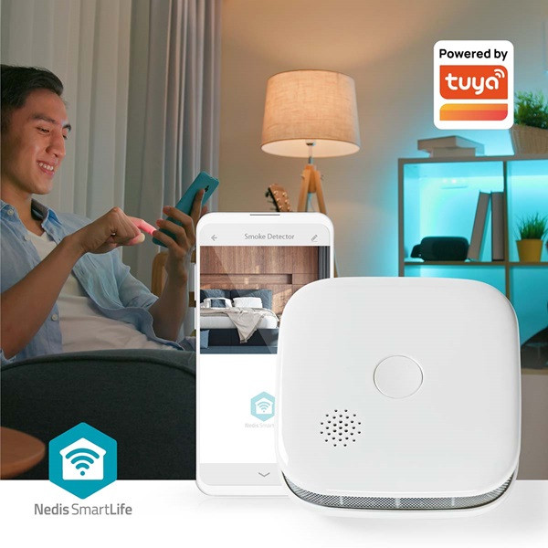 Nedis Slimme rookmelder | Nedis SmartLife (10 jaar sensor, 2 jaar batterij, App) WIFIDS21WT K170501458 - 8