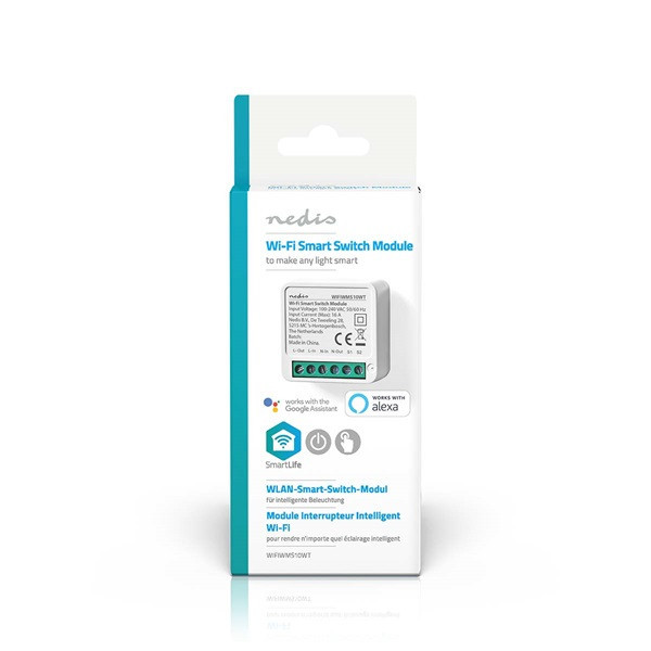 Nedis Slimme schakelaar | Nedis SmartLife | 4 stuks (Wifi, Verlichting, Inbouw, Max. 3680W)  V170202915 - 7