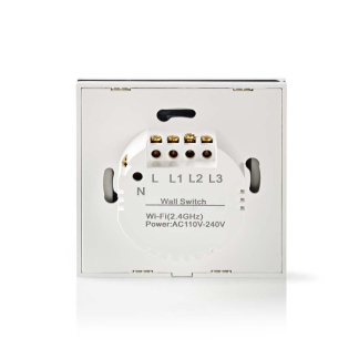 Nedis Slimme schakelaar | Nedis SmartLife (Wifi, Gordijnen, luiken en zonwering, Inbouw, Max. 300W) WIFIWC10WT K170202671 - 