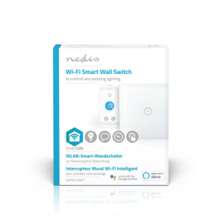 Nedis Slimme schakelaar | Nedis SmartLife (Wifi, Verlichting, Inbouw, Max. 300W) WIFIWS10WT K170202673 - 4