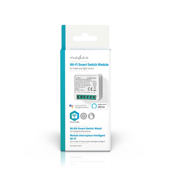 Nedis Slimme schakelaar | Nedis SmartLife (Wifi, Verlichting, Inbouw, Max. 3680W) WIFIWMS10WT K170202915 - 6