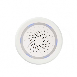 Nedis Slimme sirene | Nedis SmartLife (Wifi, 85dB, 8 tonen, led) WIFISI10CWT K170202674 - 1