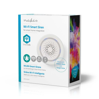Nedis Slimme sirene | Nedis SmartLife (Wifi, 85dB, 8 tonen, led) WIFISI10CWT K170202674 - 5