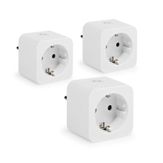 Nedis Slimme stekker | Nedis SmartLife (Wifi, Randaarde, 16A, Energiemeter, 3 stuks) WIFIP121FWT3 K170108179