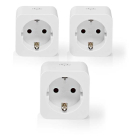 Nedis Slimme stekker | Nedis SmartLife (Wifi, Randaarde, 16A, Energiemeter, 3 stuks) WIFIP121FWT3 K170108179 - 2