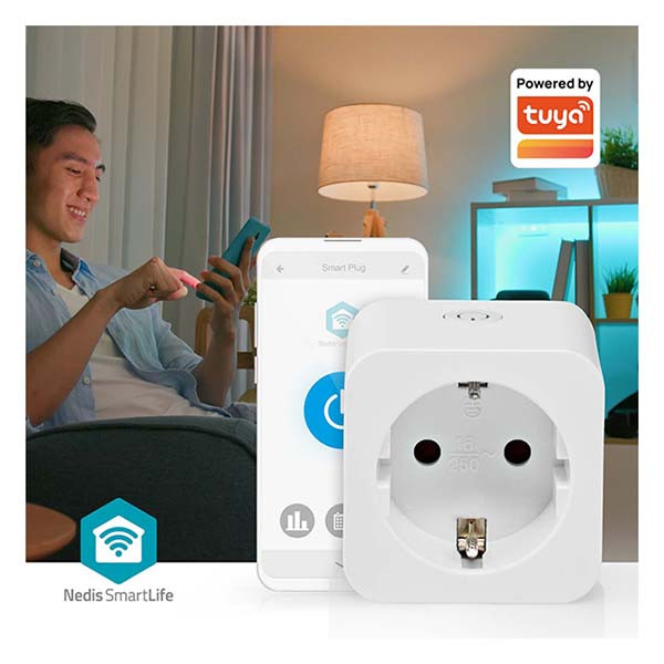 Nedis Slimme stekker | Nedis SmartLife (Wifi, Randaarde, 16A, Energiemeter, 3 stuks) WIFIP121FWT3 K170108179 - 6