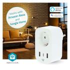 Nedis Slimme stekker | Nedis Smartlife (2x USB-A, 1x USB-C, Wifi, 16A, Randaarde, Timer, Energiemeter) WIFIP151FWT K170203129 - 4