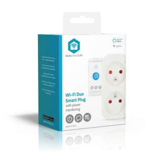 Nedis Slimme stekker | Nedis Smartlife (Tweeweg, Wifi, 16A, Penaarde, Energiemeter) WIFIP141EWT K170203132 - 4
