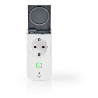 Nedis Slimme stekker voor buiten | Nedis SmartLife (Wifi, Energiemeter, Randaarde, 16A, IP44) WIFIPO120FWT K170202725 - 2
