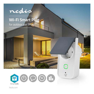 Nedis Slimme stekker voor buiten | Nedis SmartLife (Wifi, Energiemeter, Randaarde, 16A, IP44) WIFIPO120FWT K170202725 - 6