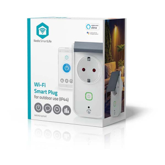 Nedis Slimme stekker voor buiten | Nedis SmartLife (Wifi, Energiemeter, Randaarde, 16A, IP44) WIFIPO120FWT K170202725 - 7