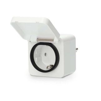 Nedis Slimme stekker voor buiten | Nedis Smartlife (16A, Zigbee 3.0, Randaarde, IP44, Timer, Energiemeter) ZBPO130FWT K170203131 - 1