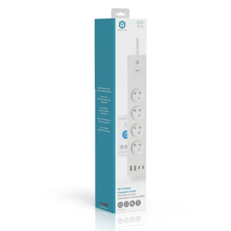 Nedis Slimme stekkerdoos | Nedis Smartlife | 1-voudig (Penaarde, 2x USB A, 2x USB C, Wifi, Timer) WIFIP313EWT K170203136 - 5