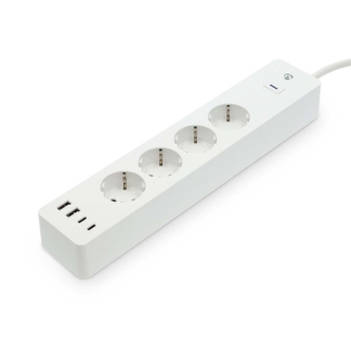 Nedis Slimme stekkerdoos | Nedis Smartlife | 4-voudig (2x USB A, 2x USB C, Wifi, Timer) WIFIP313FWT K170203135 - 1