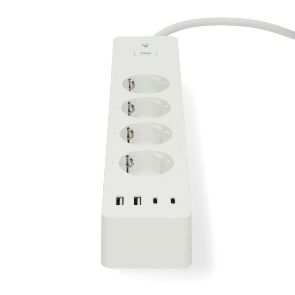 Nedis Slimme stekkerdoos | Nedis Smartlife | 4-voudig (2x USB A, 2x USB C, Wifi, Timer) WIFIP313FWT K170203135 - 2