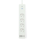 Nedis Slimme stekkerdoos | Nedis Smartlife | 4-voudig (2x USB A, 2x USB C, Wifi, Timer) WIFIP313FWT K170203135 - 3