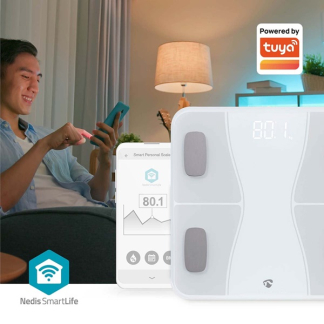 Nedis Slimme weegschaal | Nedis SmartLife (Wifi, Gebruikersherkenning, Gehard glas) BTHPS11WT K170202786 - 6