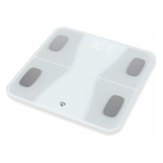 Nedis Slimme weegschaal | Nedis SmartLife (Wifi, Gebruikersherkenning, Gehard glas) BTHPS11WT K170202786 - 2