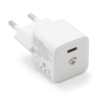 Nedis Snellader | Nedis | 1 poort (USB C, 20W, Power Delivery, Wit) WCMPD20W100WT K120300289 Nedis Snellader | Nedis | 1 poort (USB C, 20W, Power Delivery, Wit) WCMPD20W100WT K120300289