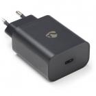 Nedis Snellader | Nedis | 1 poort (USB C, Power Delivery, 30W, Zwart) WCPD30W102BK K120300284 Nedis Snellader | Nedis | 1 poort (USB C, Power Delivery, 30W, Zwart) WCPD30W102BK K120300284