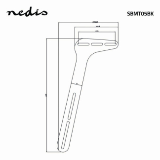 Nedis Soundbar beugel | Nedis | Max. 15 kg (Universeel, Met tv bevestiging, Staal, Zwart) SBMT05BK K101501156 - 4