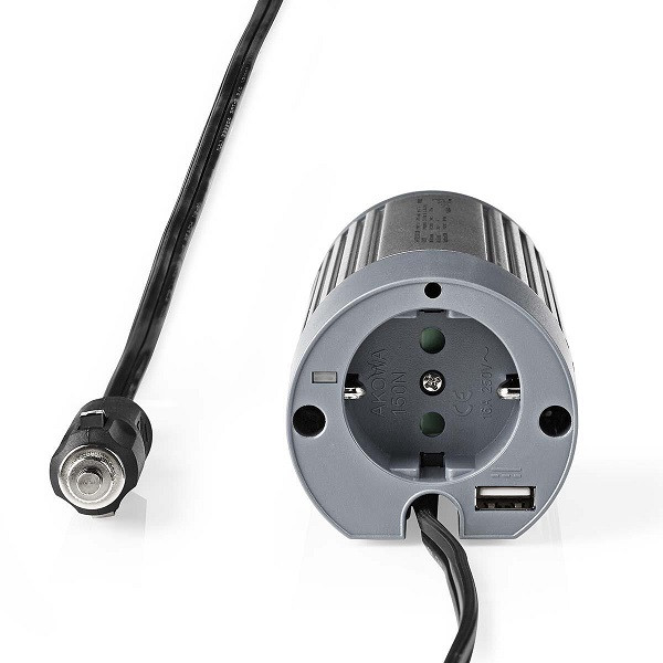 vervangen muis of rat Afdrukken 24V naar 230V DC-AC omvormers Stroom Spanningsomvormer | Nedis | 100W (24V  naar 230V, USB A) Kabelshop.nl