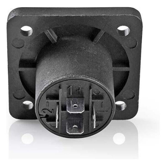 Nedis Speaker chassis | Nedis (Vrouwelijk, Soldeer, 4-pin, Vierkant) CAVC16902BK N060203048 - 4
